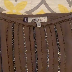 Jennifer Lopez sequin tunic top